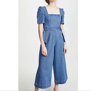 C/MEO Collective Denim Wide Leg Out of Sight Jumpsuit size 4